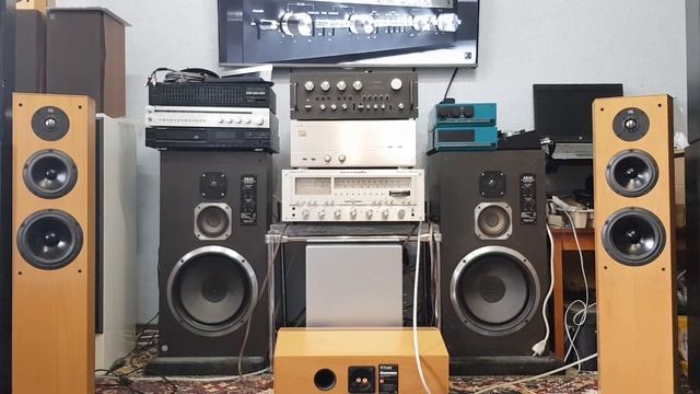 JBL xti 60 & Technics su-9600 + amp luxman m 383 test