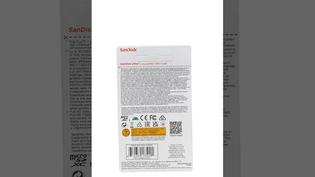 Карта памяти SanDisk 32 ГБ - краткий обзор