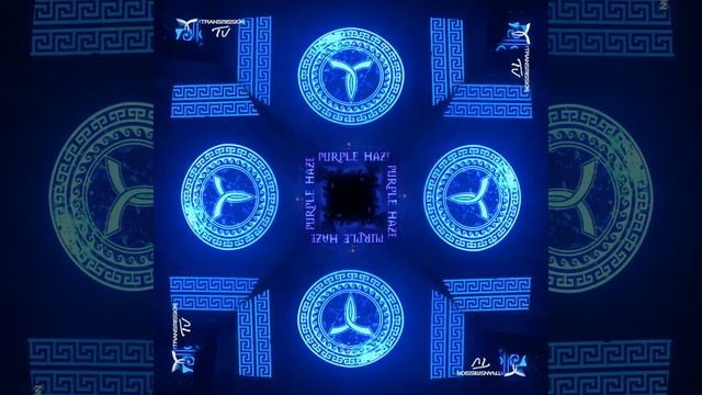 Purple Haze Kill Kitten. 2024. 3D Hologram. Kaleidoscope  #3dhologram #hologram