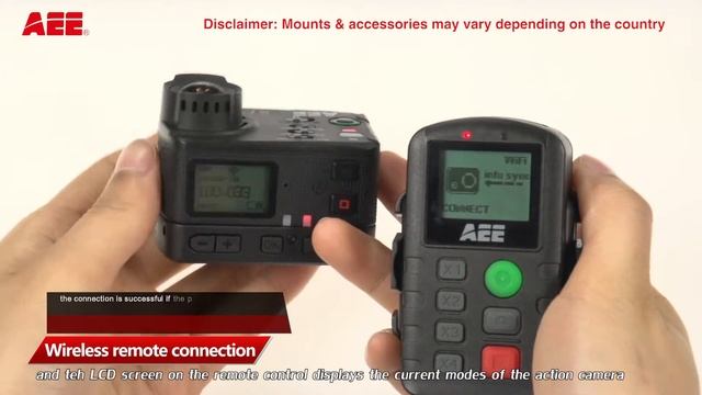 AEE WiFi Remote control connection / Пульт ДУ WiFi