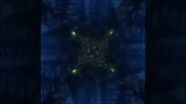 FireFly Forest. 3D Hologram. Kaleidoscope. #3dhologram #hologram