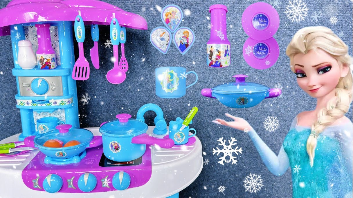 Наслаждайтесь распаковкой кулинарных игрушек Frozen Elsa Kitchen | Обзор игрушек