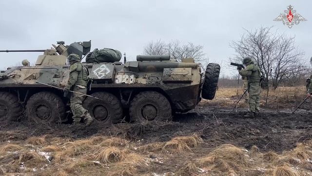 Тренировка военных инженеров ГрВ «Запад»