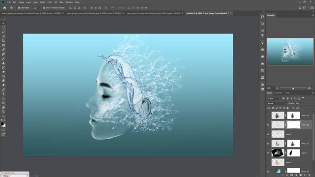 Transparent Water Splash Effect In Photoshop Tutorial