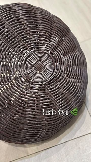 Гриб из ротанга Декор для сада Высота 48см, бескарсный из прутка и полутрубки