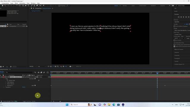 Typing Animation -  Hướng dẫn tạo hiệu ứng đánh máy chữ trong After Effects.