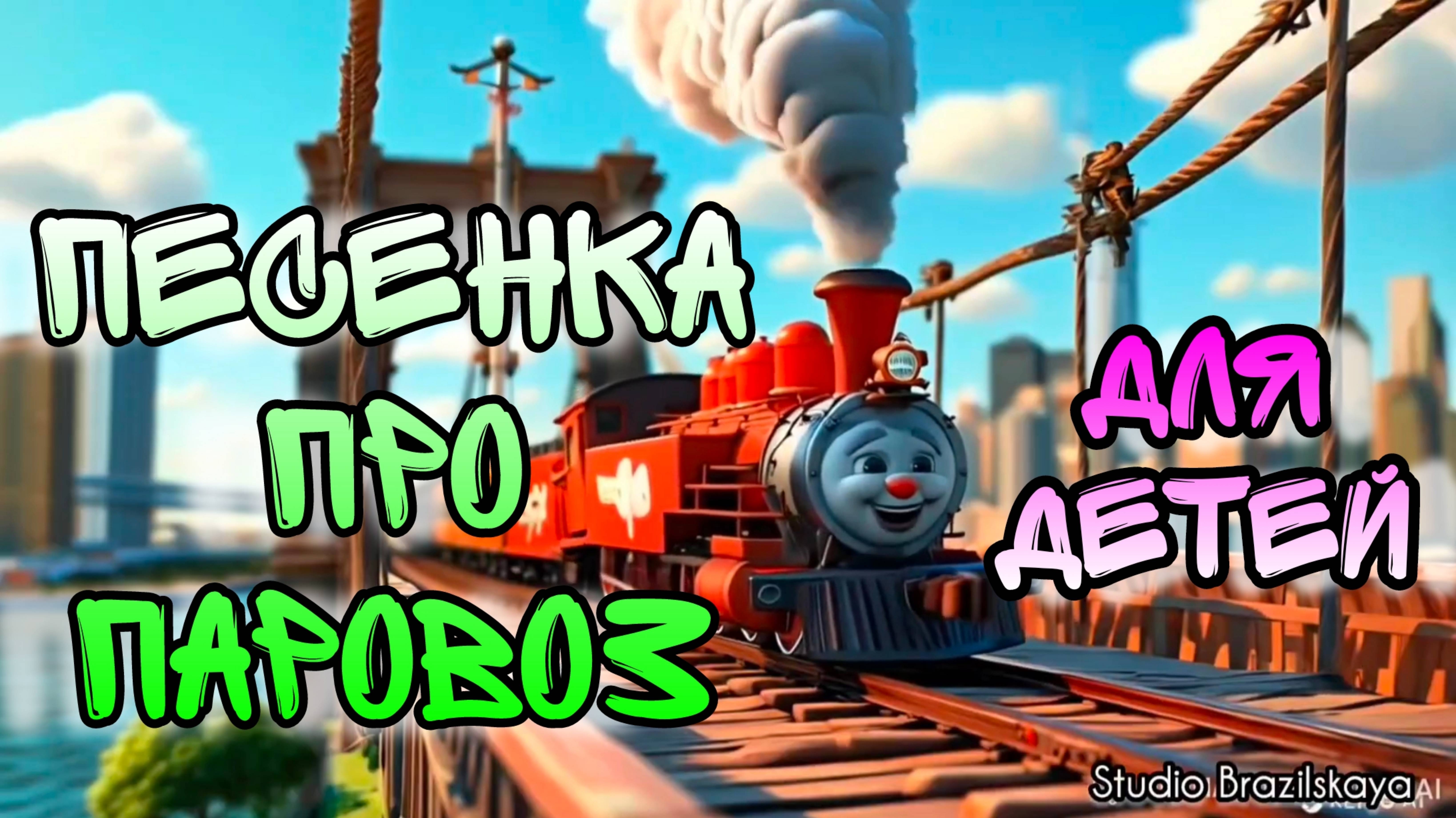 Песенка про паровоз для детей 😍 Весёлый паровоз 🚂