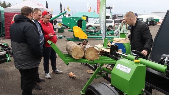 Дровокол гидравлический с гидроподачей мод. ДГП 500 | работа