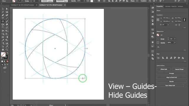 How to Create a Camera Shutter Icon Symbol in Adobe Illustrator Tutorial