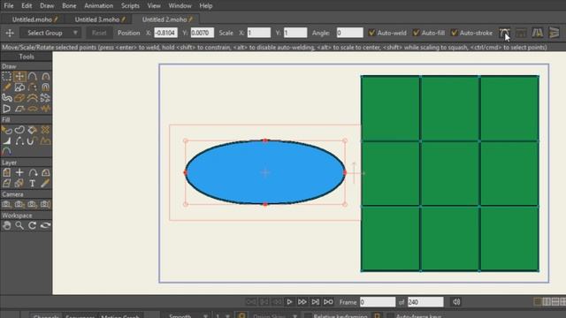 الجديد في أدوات الرسم في موهو 12 | Moho 12 Draw Tools