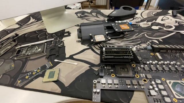 Обслуживание Apple IMac A2115 и Апгрейд на процессор Intel I9-9900