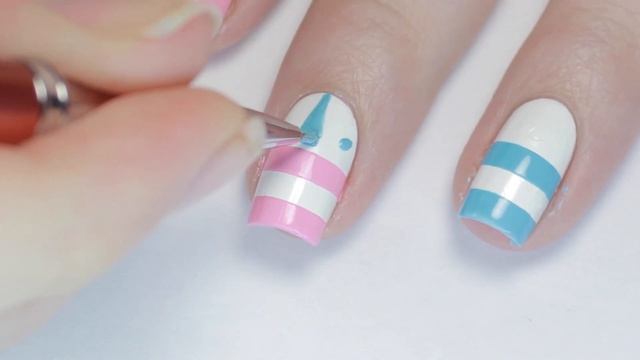 Sprinkles & Stripes Forever| Pastel Americana Drip Nails