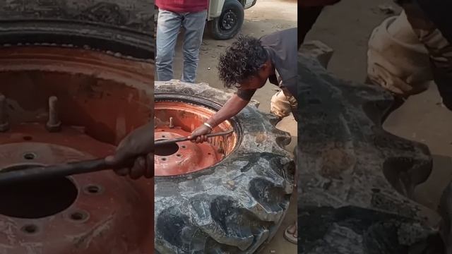 tractor tyre puncture repair