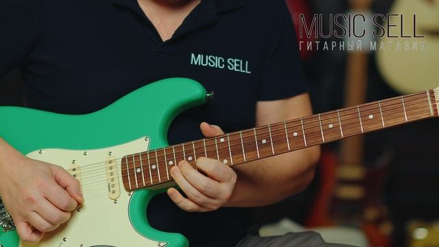 ЭЛЕКТРОГИТАРА SQOE STRATOCASTER S-S-S GREEN - MUSIC SELL