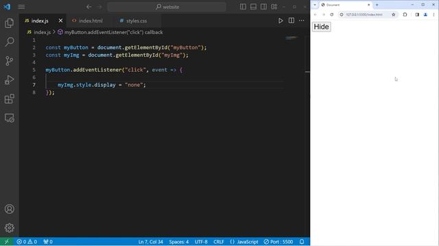 How to HIDE and SHOW HTML using JavaScript _69