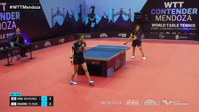 Kim Nayeong vs Huang Yi-Hua | WS R16 | WTT Contender Mendoza 2024