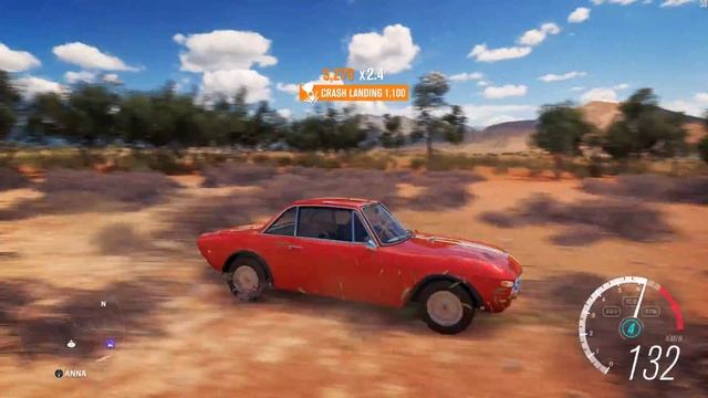 1968 Lancia Fulvia Coupe Rallye 1.6 HF - Speed Jump Crash Test - Forza Horizon 3 - 1440p 60fps