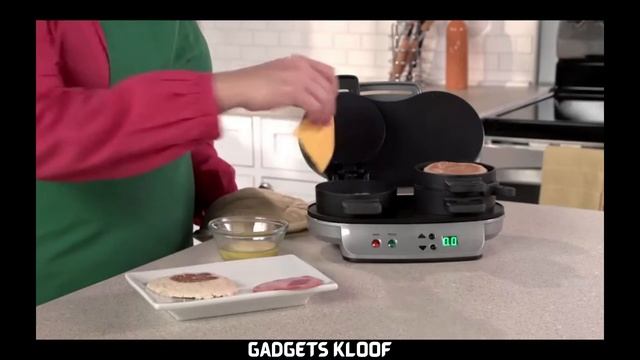 Hamilton Beach Dual Breakfast Sandwich Maker with Timer, Silver #GadgetsKloof #HamiltonBeach