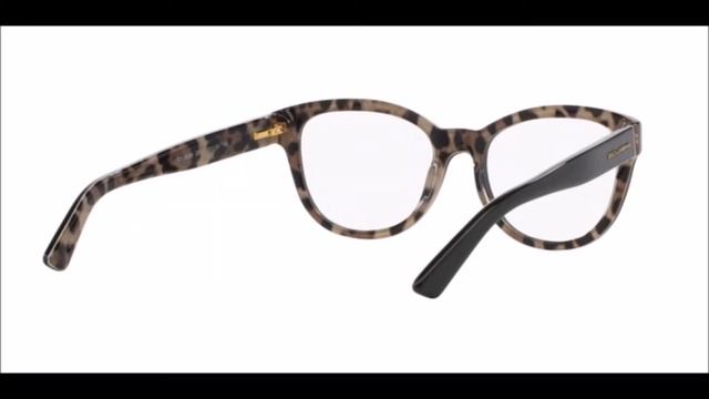 Dolce Gabbana 3209 Eyeglasses 2857 TOP BLACK LEOPARD