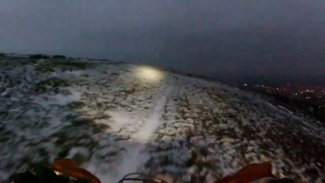 ENDURO snow training AT NIGHT