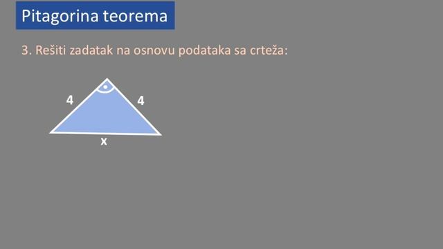 Pitagorina teorema rešeni zadaci 1. Matematika za 7 razred