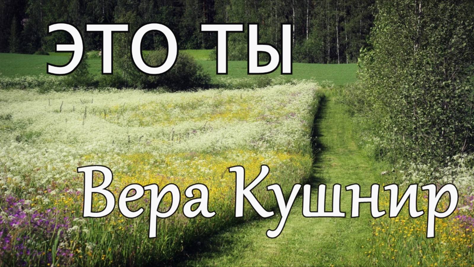 Вера Кушнир. стих - "Это Ты."