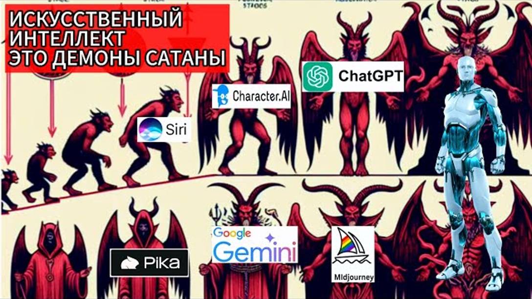 КАК ДЬЯВОЛ ИСПОЛЬЗУЕТ ИСКУССТВЕННЫЙ ИНТЕЛЛЕКТ ДЛЯ ОТПРАВКИ МИЛЛИАРДЫ ДУШ ЛЮДЕЙ ГОРЕТЬ ВЕЧНО В АД