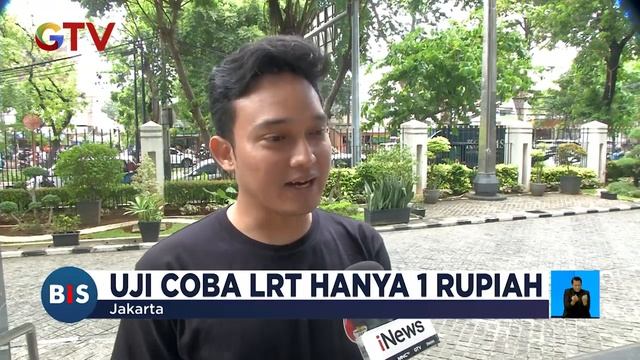 Jelang Uji Coba LRT, Waktu Tempuh Terjauh Hanya 40 Menit - BIS 11/07