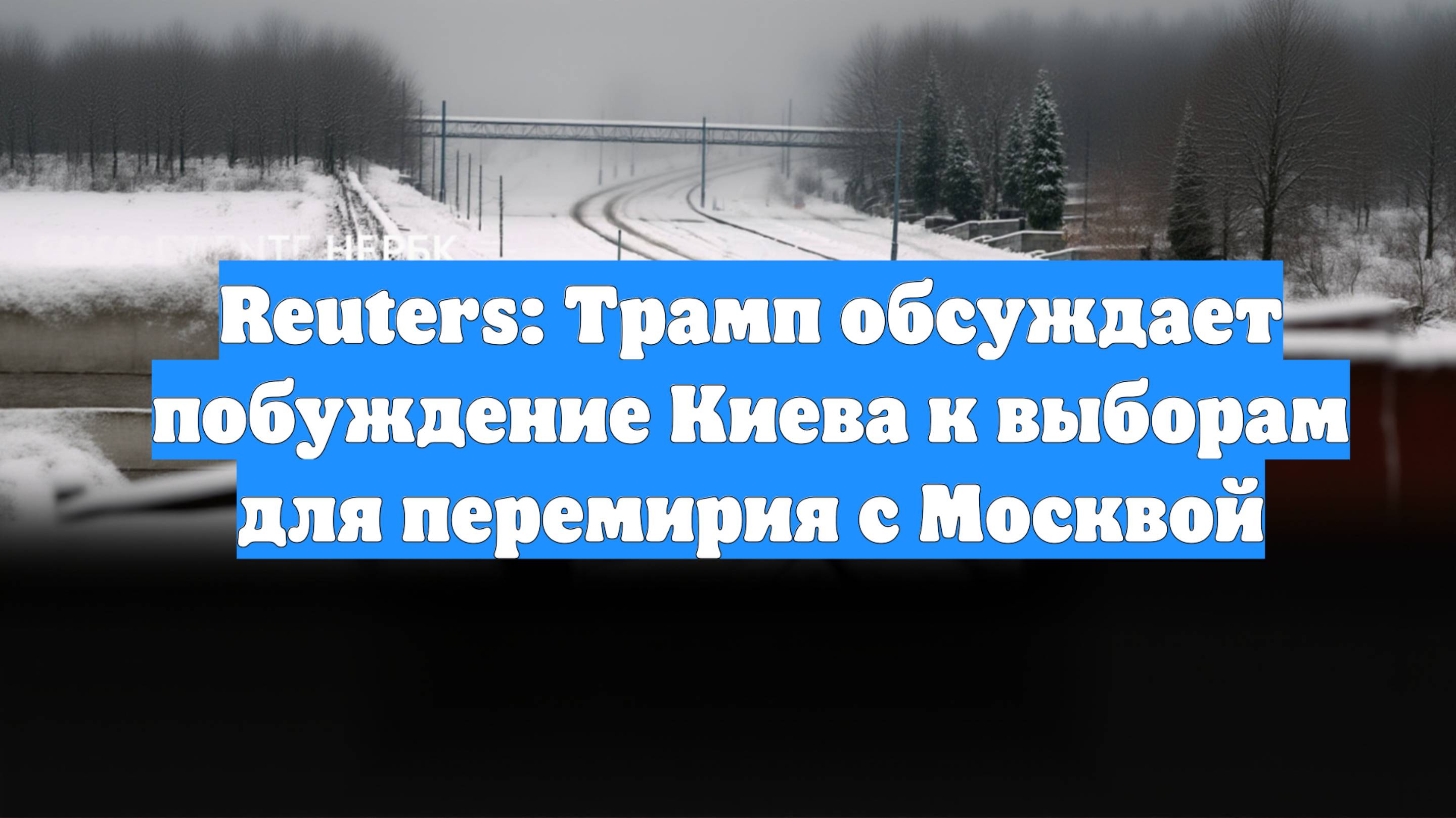Reuters: Трамп обсуждает побуждение Киева к выборам для перемирия с Москвой