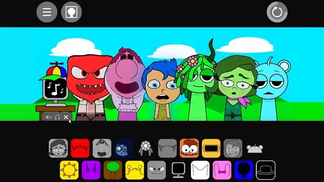 Incredibox Sprunki Joy & Anger & anxiety & Disgust & more in Sprunki inside out 2 on Incredibox