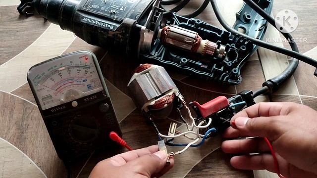 Bor impact / Bor beton merk BOSCH mati total || Rotary Hammer || Drill beton