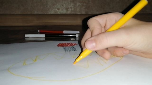 Рисуем бомбовою картошку из игры растения против зомби