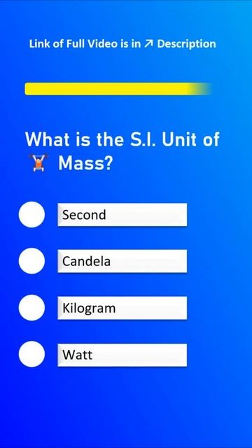 SI Units MCQ ◾ Top 30 S.I. Units ◾ Physics GK ◾ All Important SI Units in Physics #shorts