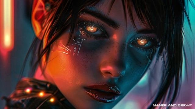 Sharp and Bright  Epic Cyberpunk Music