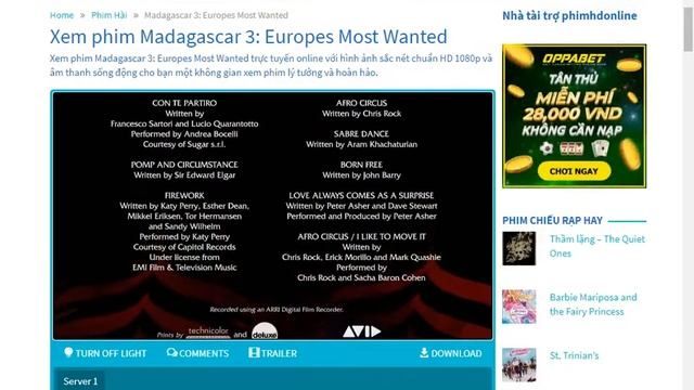 DVD CLOSING EP 63 MADAGASCAR 3 EUROPES MOST WANTED (2012) 2020/7/3