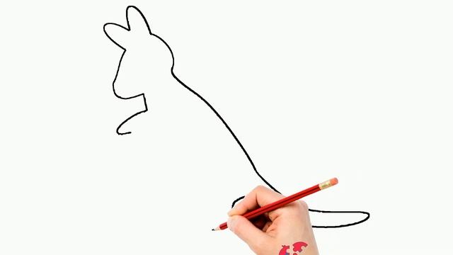 Learning How To Draw Animals For Toddlers Wallaby - Puzzle Kid Drawing