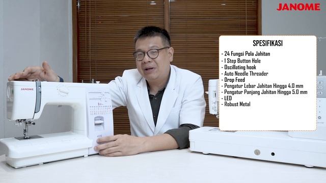 DOKTER SEWING Review Fitur JANOME 423S 24 Pola Jahitan   Mesin Jahit Portable Sewing