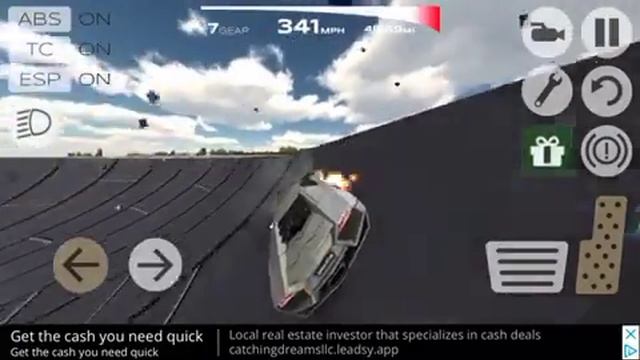 Going over 570 km/h+ on ultimate driving sim