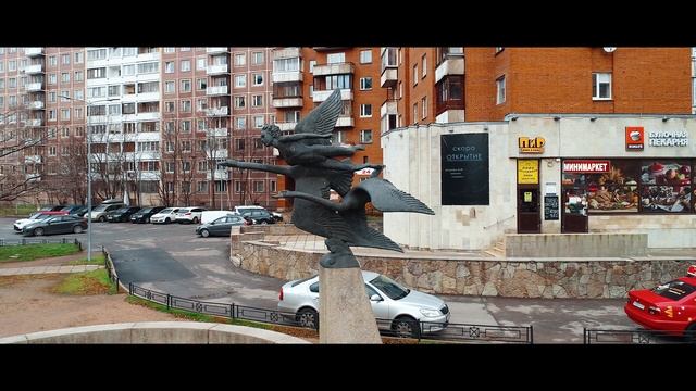 Спящий фонтан Гуси с мальчиком