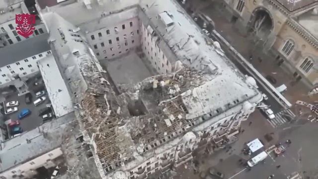 ‼️🇺🇦Там были представители НАТО: дрон снял разрушенный ударом элитный отель в центре Одессы !!!