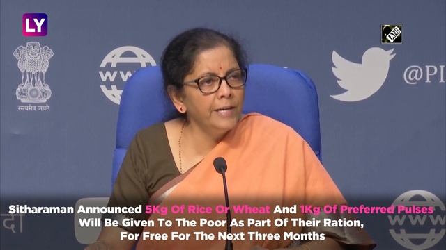 Nirmala Sitharaman, Union Finance Minister Declares Relief Package To Deal With Coronavirus Fallout