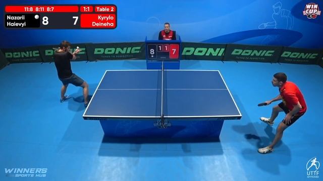 13:45 Nazarii Haievyi 3 - 2 Kyrylo Deineha West 2 WIN CUP 29.11.2022 | TABLE TENNIS WINCUP