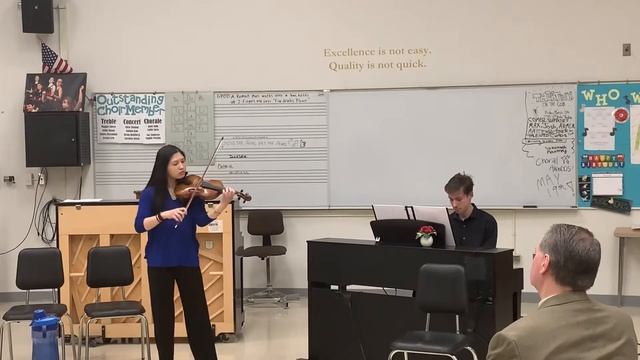 Praeludium and Allegro by Fritz Kreisler (Deerfield High School Concert competition - Front View)