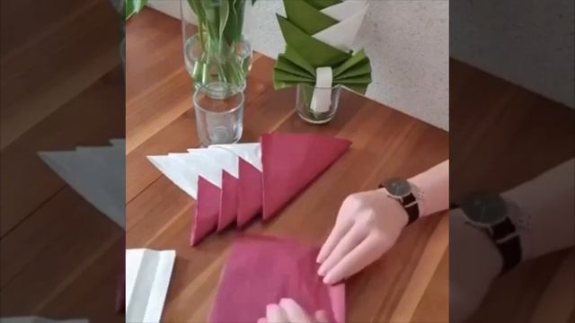 Decoration from napkins