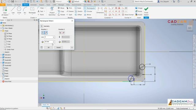 #119 Autodesk Inventor 2020. Построение детали "Картер"