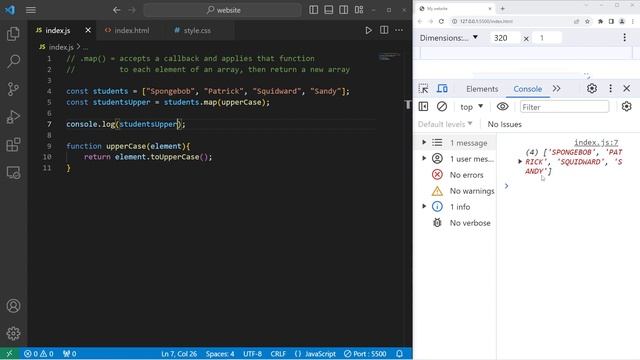 JavaScript map method in 7 minutes _33
