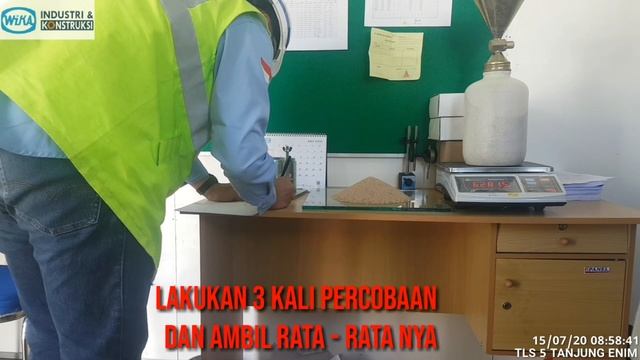Cara Test Kalibrasi pasir Dalam Corong Dan Berat isi Pasir #sumateraselatan#muaraenim#tanjungenim