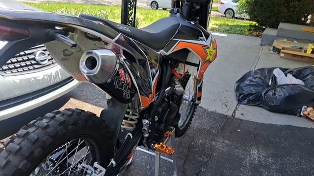 Orion RXB250 and RXB250L exhaust upgrade.