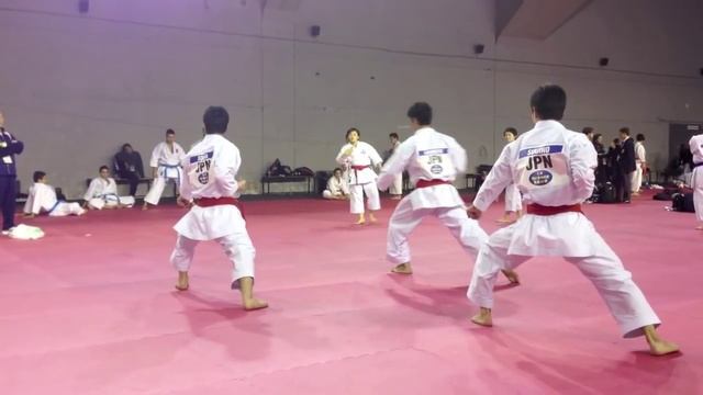 японцы тренировка тройка_Jion_ training @ WKF World Championship 2012