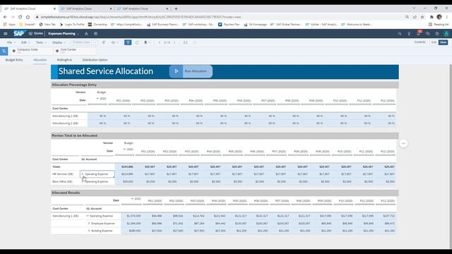 Allocations in SAP Analytics Cloud with SimpleFi’s Business Content